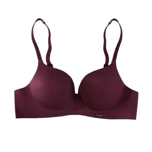 Nouveau Soutien-gorge sans couture tendance pour femme Soutien-gorge push-up à armatures Lingerie sans fil Bralette en coton avec bonnet 3/4 Soutien-gorge
