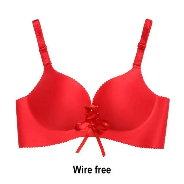 Nouveau Soutien-gorge sans couture tendance pour femme Soutien-gorge push-up à armatures Lingerie sans fil Bralette en coton avec bonnet 3/4 Soutien-gorge