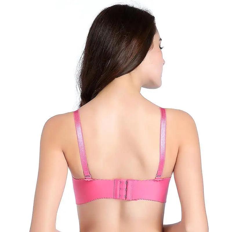 Nouveau Soutien-gorge sans couture tendance pour femme Soutien-gorge push-up à armatures Lingerie sans fil Bralette en coton avec bonnet 3/4 Soutien-gorge