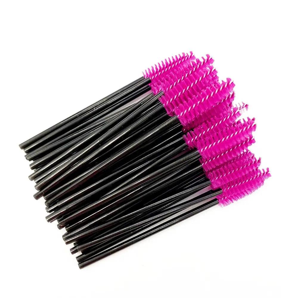 Nouveau design unique brosses à cils jetables outils d'extension de cils brosse à sourcils applicateur de mascara cosmétique pour cils