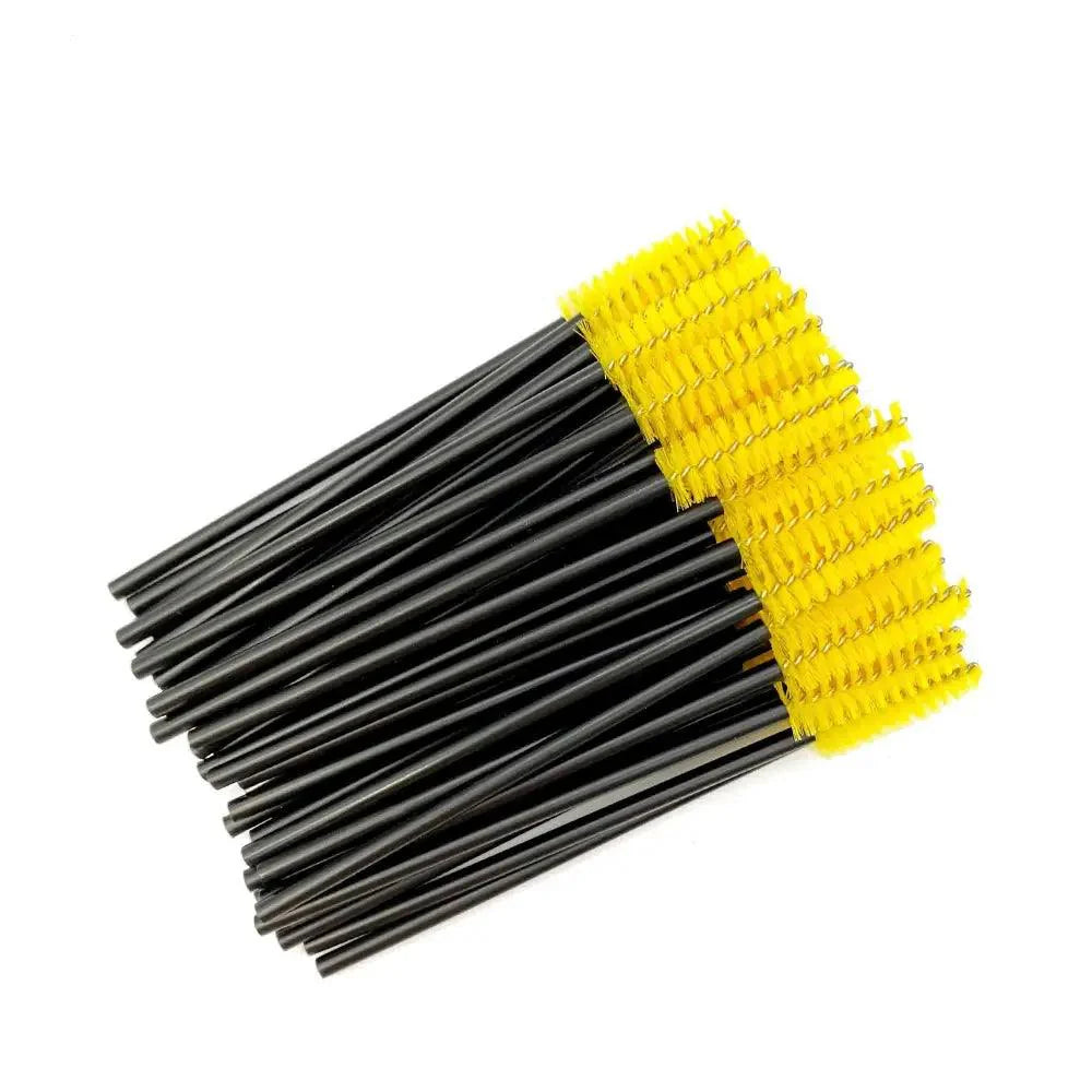 Nouveau design unique brosses à cils jetables outils d'extension de cils brosse à sourcils applicateur de mascara cosmétique pour cils