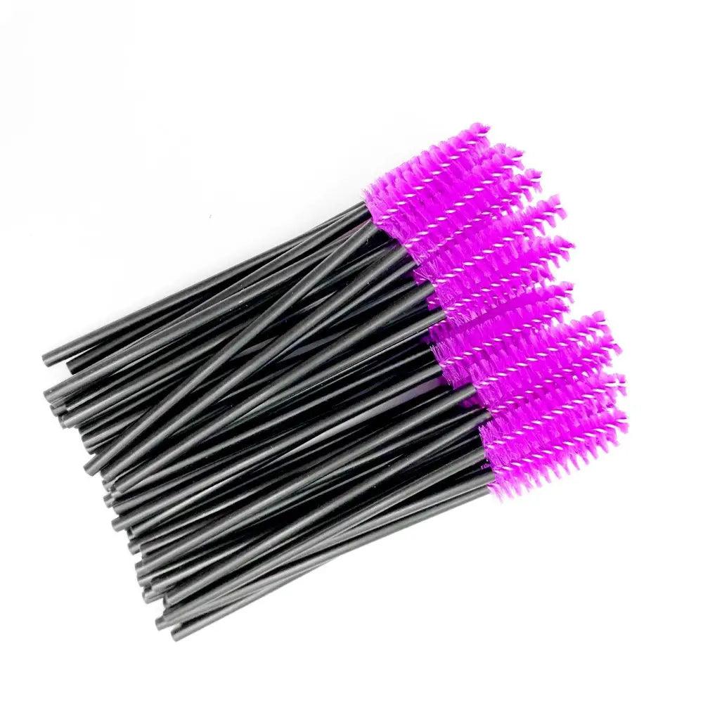 Nouveau design unique brosses à cils jetables outils d'extension de cils brosse à sourcils applicateur de mascara cosmétique pour cils