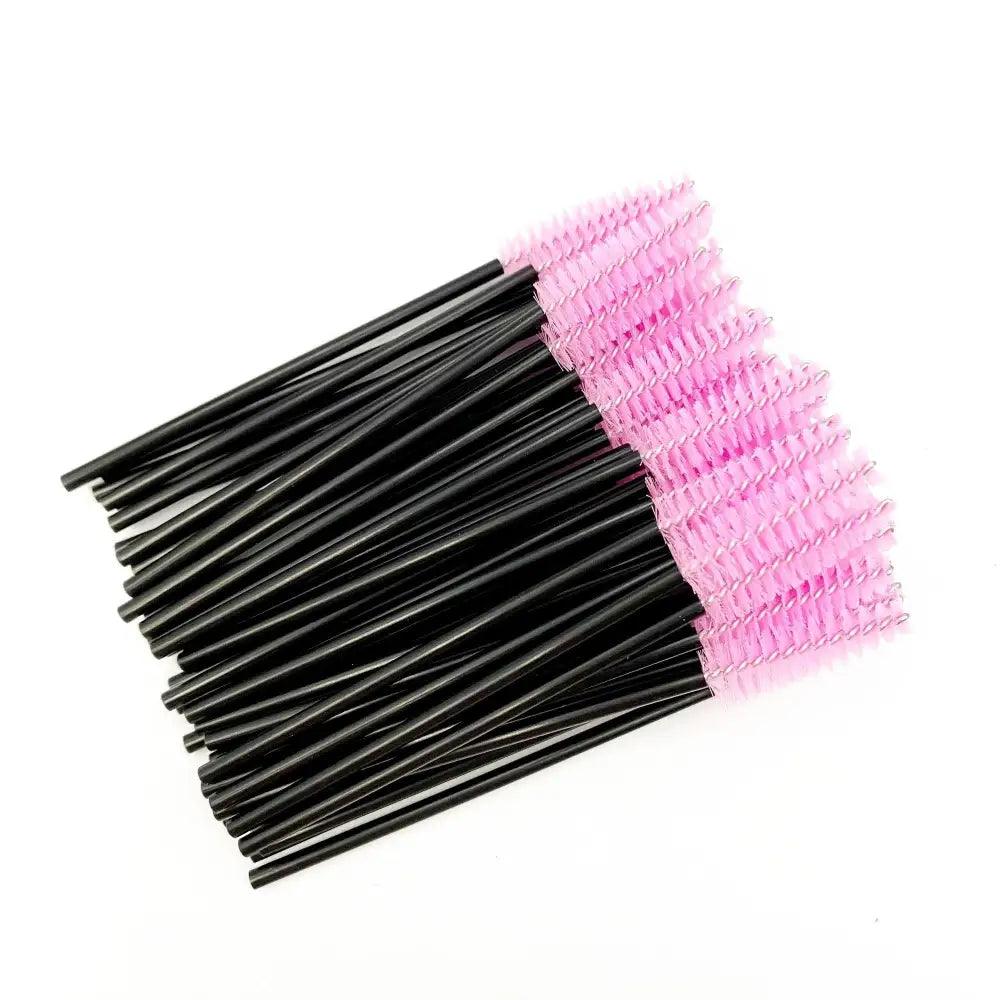 Nouveau design unique brosses à cils jetables outils d'extension de cils brosse à sourcils applicateur de mascara cosmétique pour cils
