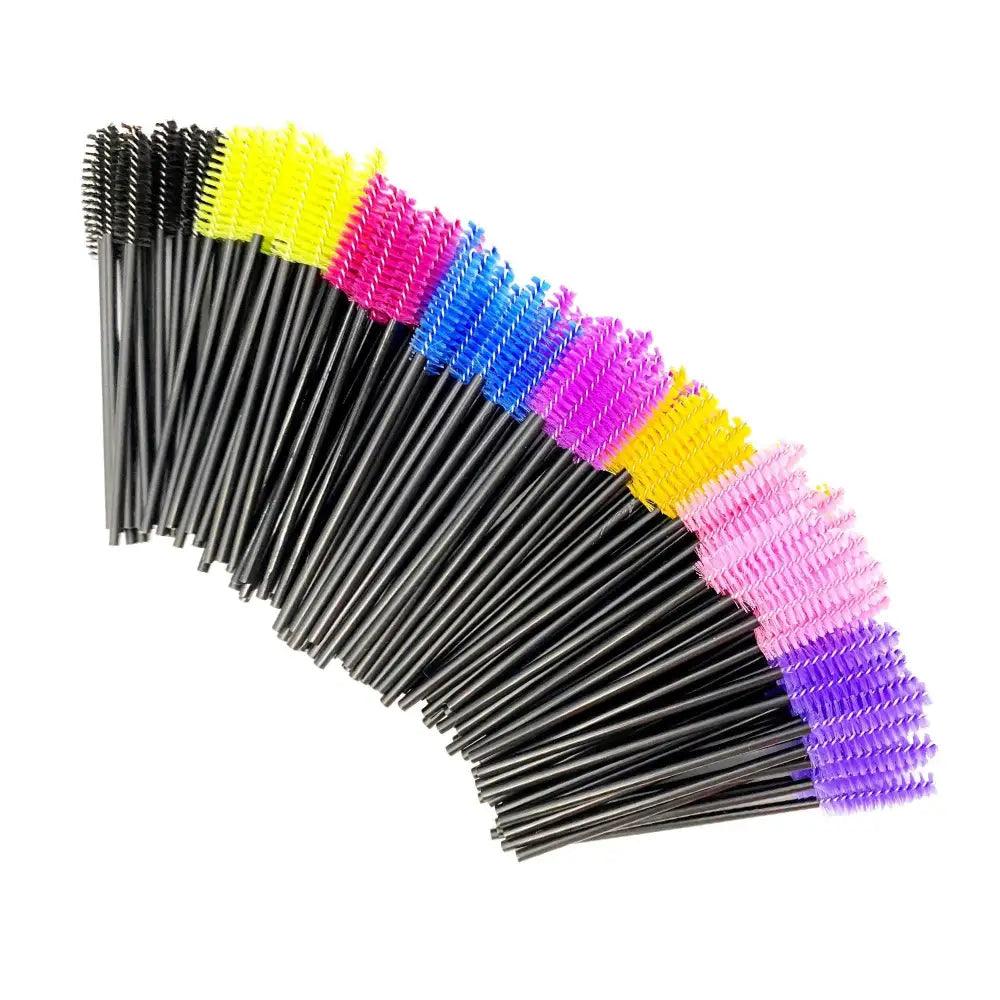 Nouveau design unique brosses à cils jetables outils d'extension de cils brosse à sourcils applicateur de mascara cosmétique pour cils