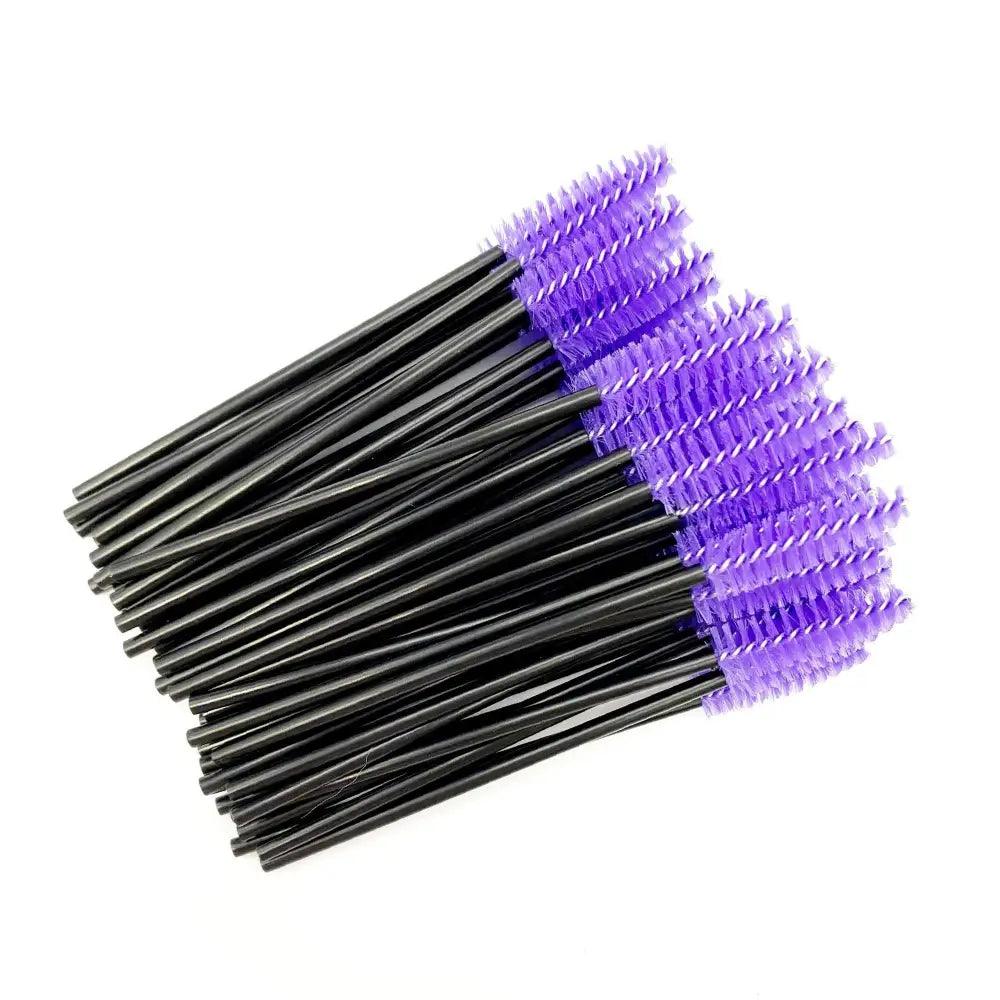 Nouveau design unique brosses à cils jetables outils d'extension de cils brosse à sourcils applicateur de mascara cosmétique pour cils