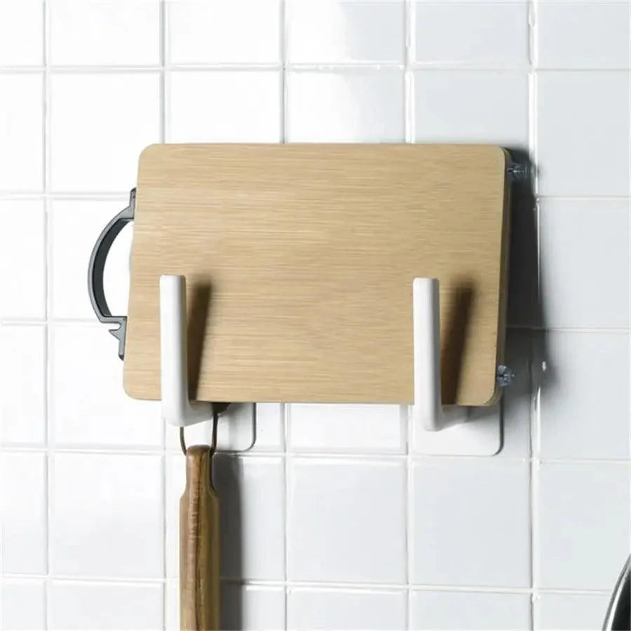 Nouveau Vigorous 1pc Accessoires de cuisine auto-adhésifs sous l'armoire Porte-rouleau de papier Support de serviette Cintre à mouchoirs Rangement pour salle de bain Toilettes