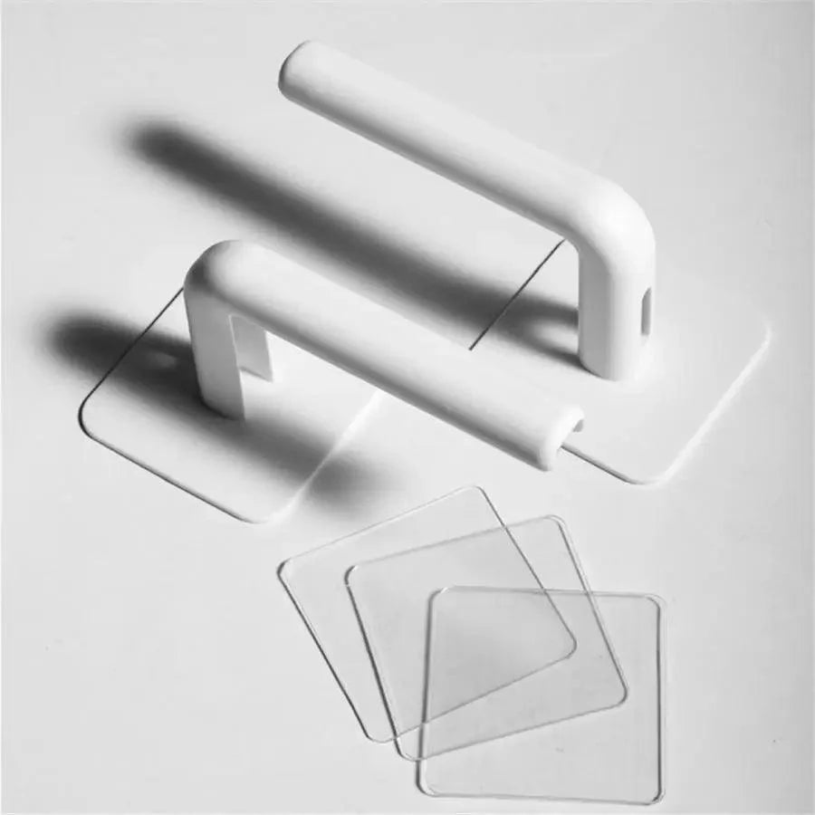 Nouveau Vigorous 1pc Accessoires de cuisine auto-adhésifs sous l'armoire Porte-rouleau de papier Support de serviette Cintre à mouchoirs Rangement pour salle de bain Toilettes