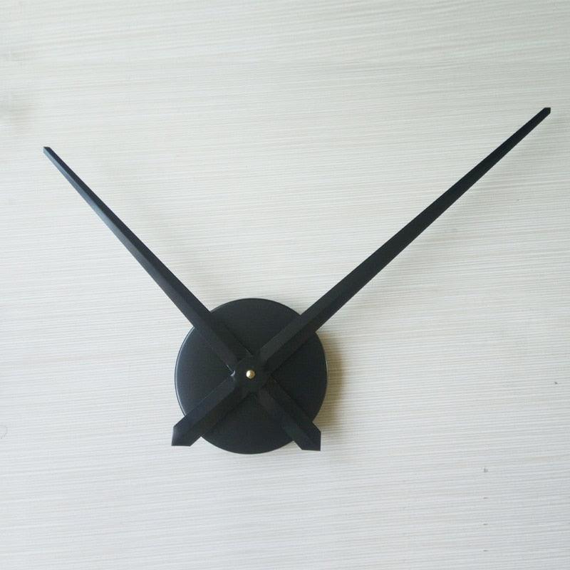 Nouveau Mouvement d'Horloge Murale Autocollants Muraux en Acrylique Miroir Aiguilles d'Horloge 3D Grand Mouvement d'Horloge Design Unique Cadran en Métal Quartz Aiguille Décoration Maison Salon