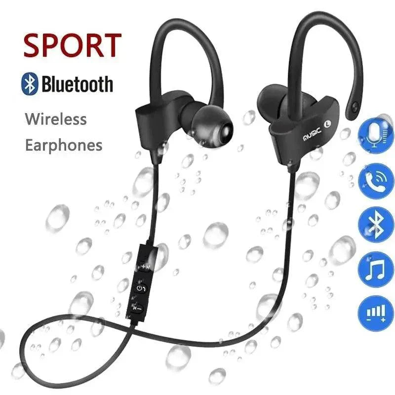 Nouveaux écouteurs sans fil Bluetooth, casque d'entraînement, musique sport, casque de jeu mains libres pour tous les smartphones, écouteurs Bluetooth sans fil pour téléphone portable, stéréo Bluetooth sport