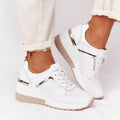 Nouvelles chaussures décontractées pour femmes, chaussures de sport élégantes à talon compensé, coussin d'air confortable, baskets vulcanisées pour femmes, baskets de sport respirantes