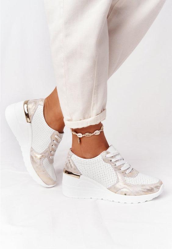 Nouvelles chaussures décontractées pour femmes, chaussures de sport élégantes à talon compensé, coussin d'air confortable, baskets vulcanisées pour femmes, baskets de sport respirantes