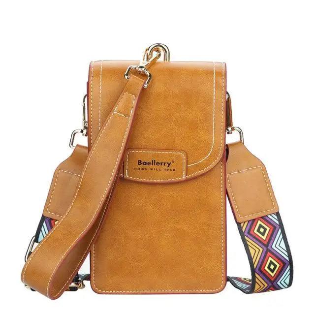 Nouveau sac à bandoulière multifonctionnel tendance en cuir PU de grande capacité pour téléphone portable - Sac à main de créatrice pour femme