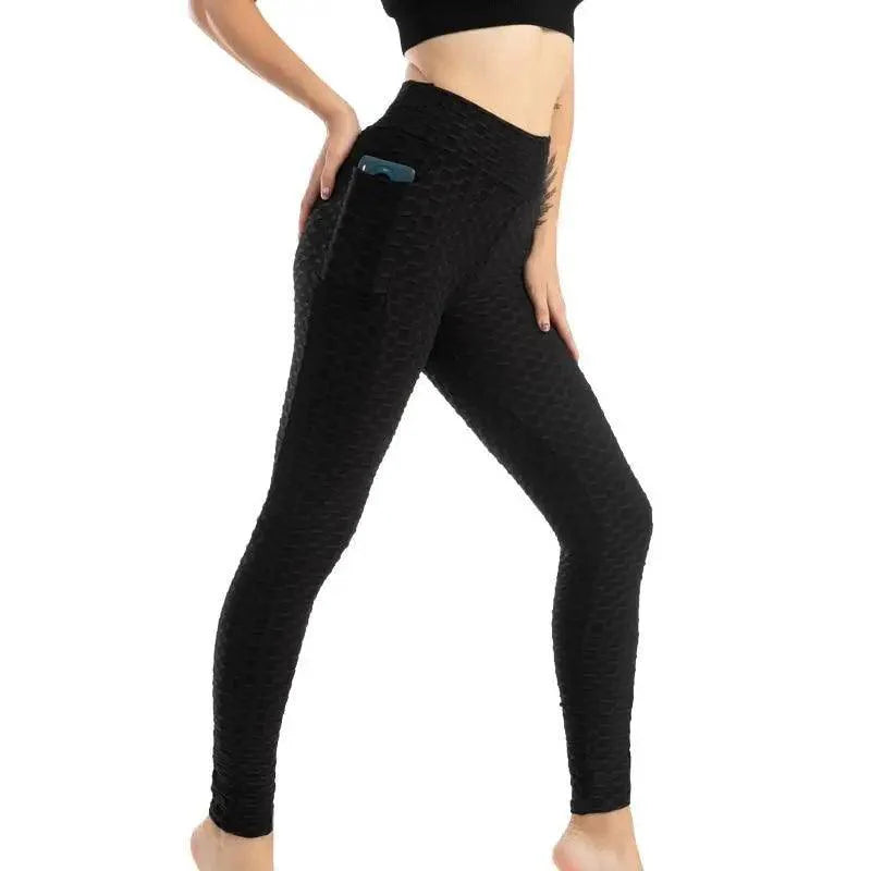 Nouveau pantalon de sport pour femme avec poches et effet push-up, legging taille haute pour la course et la gym, vêtements pour femme