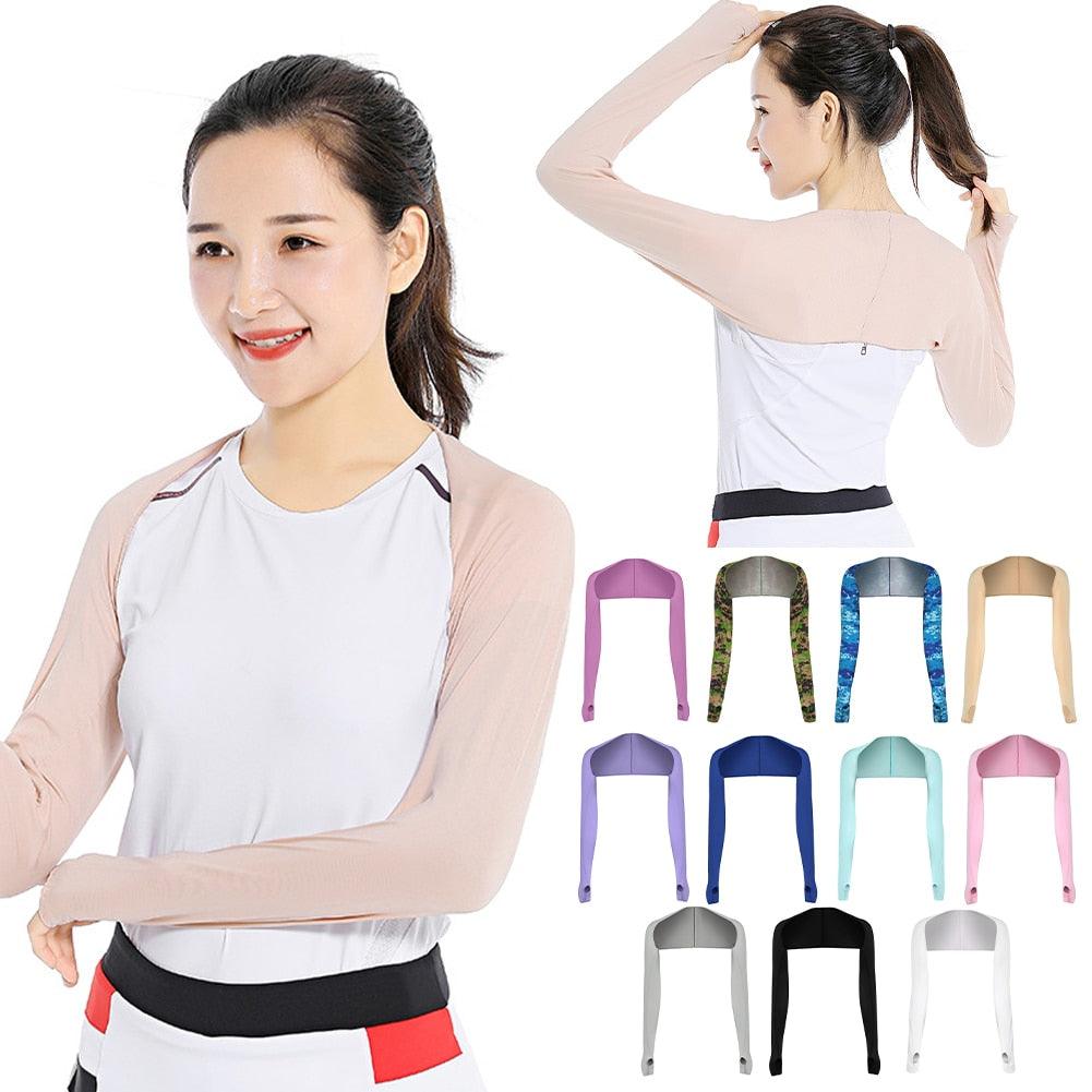 Nouveau Cache-bras long pour femme, Châle de golf, Manches de protection solaire rafraîchissantes, Manches de bras pour femme, Vêtements d'été anti-UV pour l'extérieur, Manches de bras pour l'entraînement et le sport