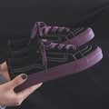 Nouvelles Baskets Femme Tendance Respirantes Chaussures Vulcanisées Plateforme à Lacets Décontractées Blanches Tenis Baskets Femme Play Tendance Baskets Basses en Toile Élastique Plates