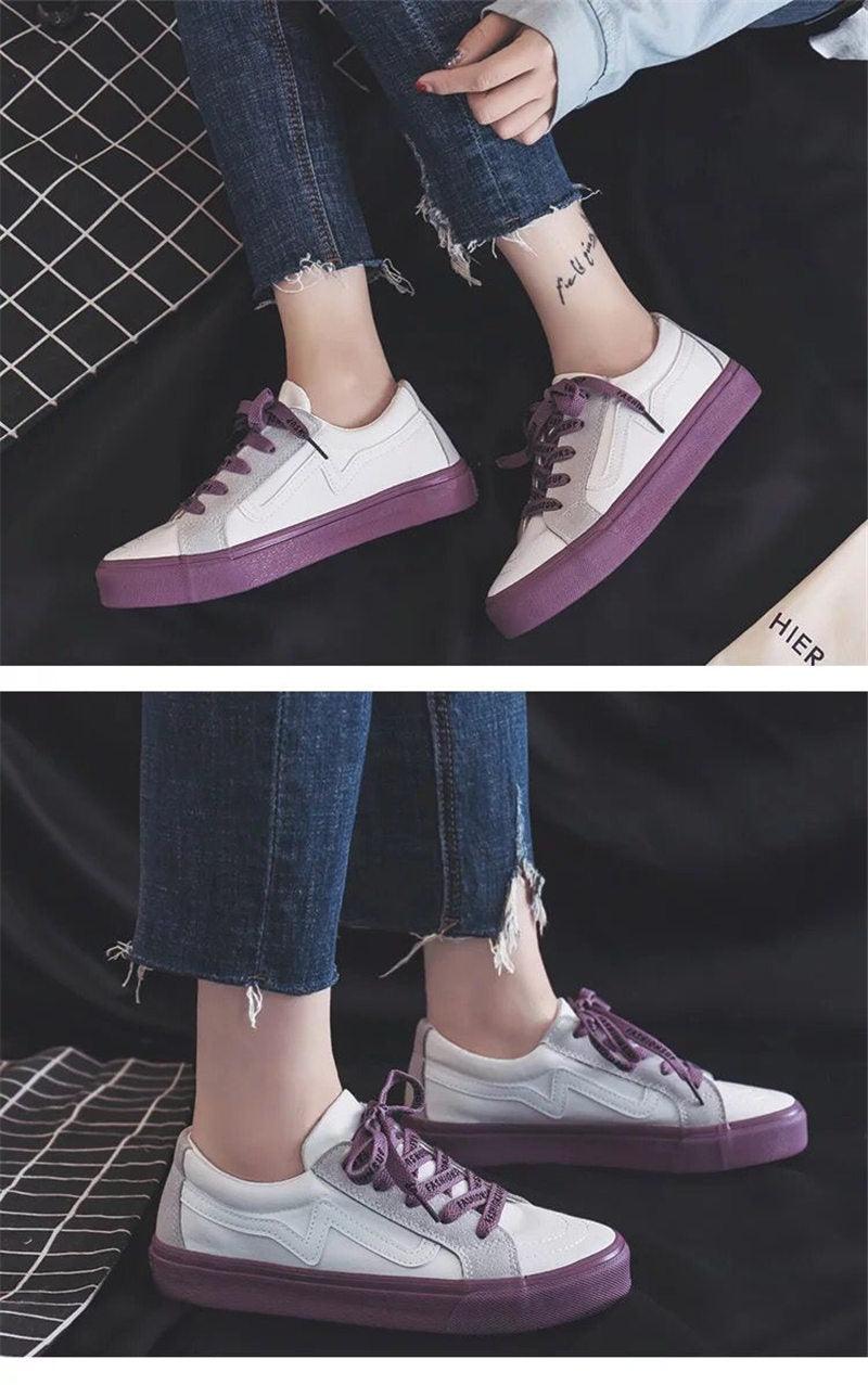 Nouvelles Baskets Femme Tendance Respirantes Chaussures Vulcanisées Plateforme à Lacets Décontractées Blanches Tenis Baskets Femme Play Tendance Baskets Basses en Toile Élastique Plates