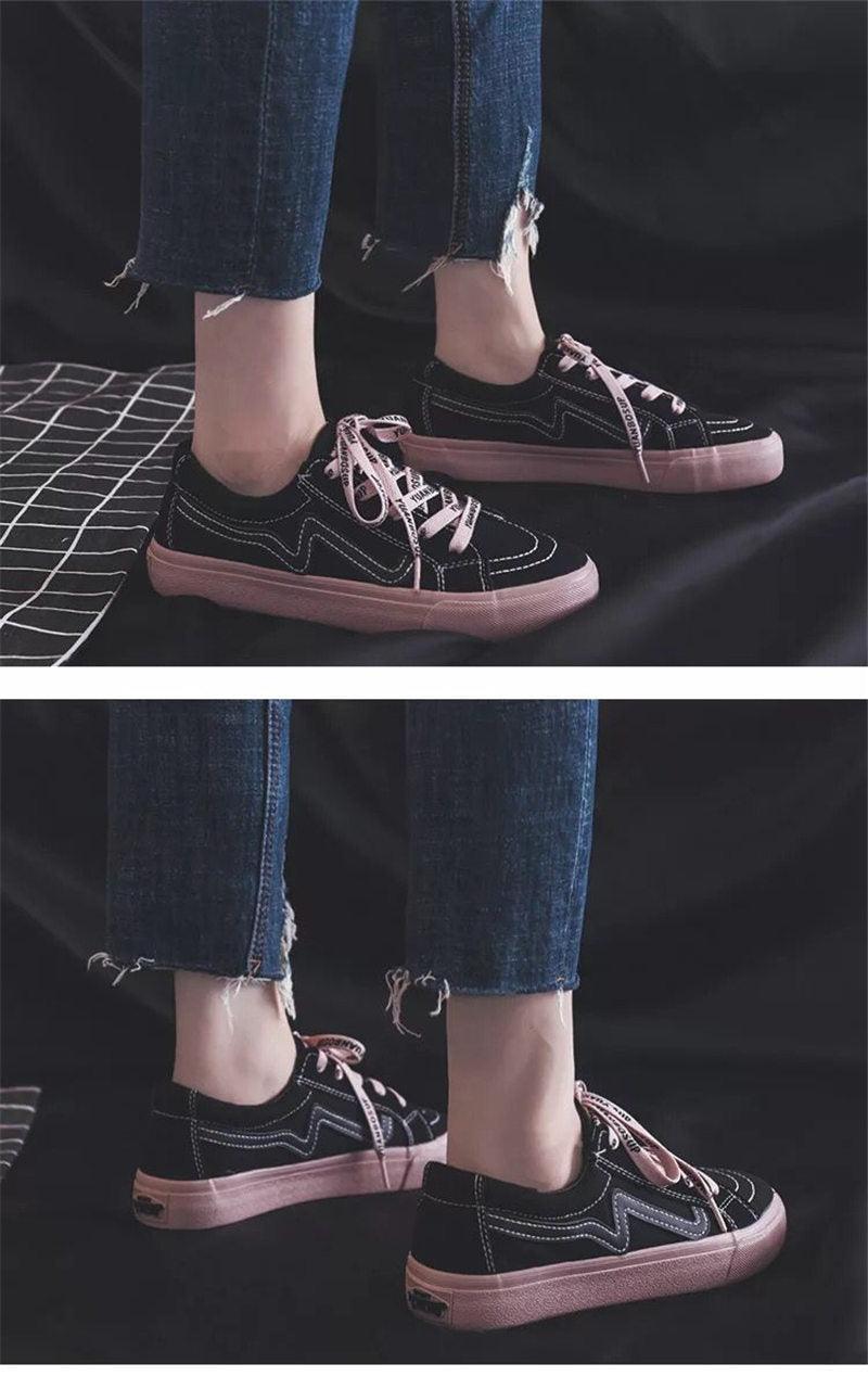 Nouvelles Baskets Femme Tendance Respirantes Chaussures Vulcanisées Plateforme à Lacets Décontractées Blanches Tenis Baskets Femme Play Tendance Baskets Basses en Toile Élastique Plates