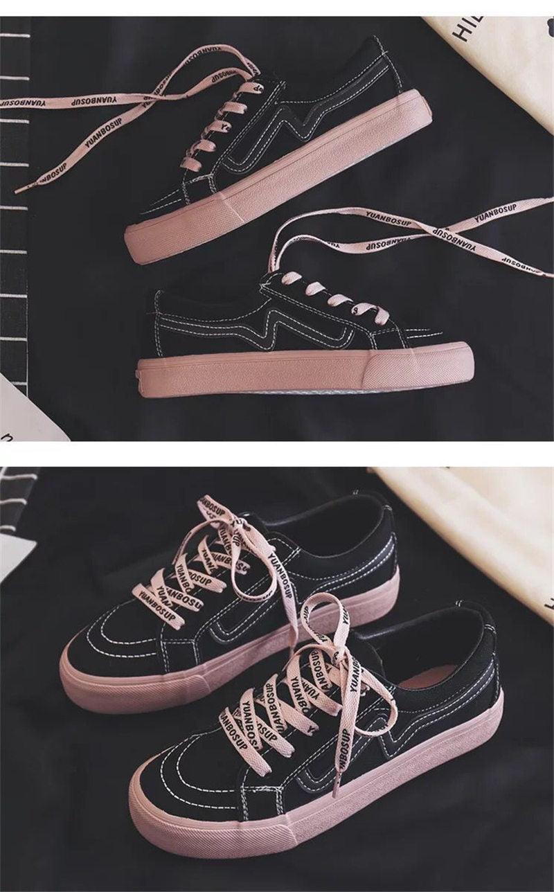 Nouvelles Baskets Femme Tendance Respirantes Chaussures Vulcanisées Plateforme à Lacets Décontractées Blanches Tenis Baskets Femme Play Tendance Baskets Basses en Toile Élastique Plates