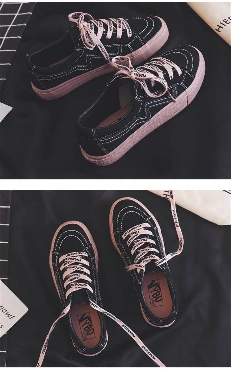 Nouvelles Baskets Femme Tendance Respirantes Chaussures Vulcanisées Plateforme à Lacets Décontractées Blanches Tenis Baskets Femme Play Tendance Baskets Basses en Toile Élastique Plates