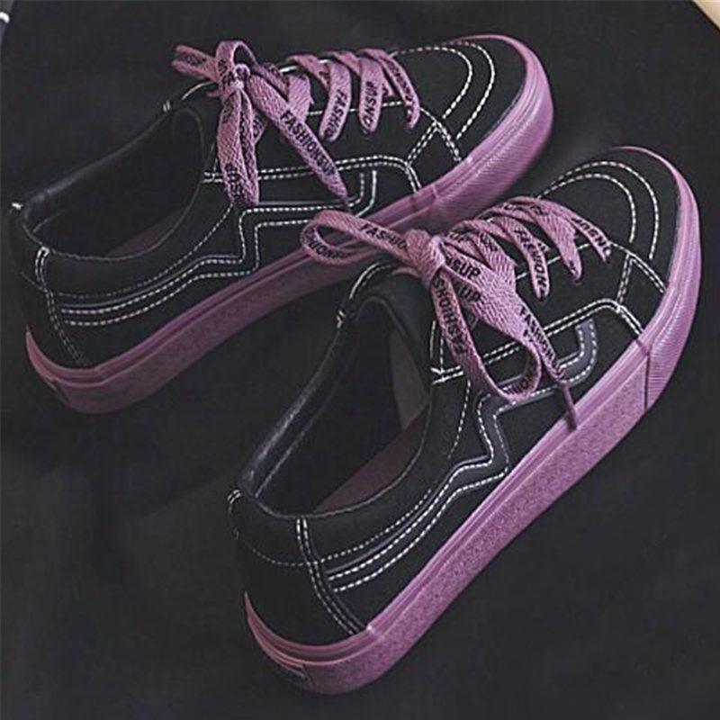 Nouvelles Baskets Femme Tendance Respirantes Chaussures Vulcanisées Plateforme à Lacets Décontractées Blanches Tenis Baskets Femme Play Tendance Baskets Basses en Toile Élastique Plates