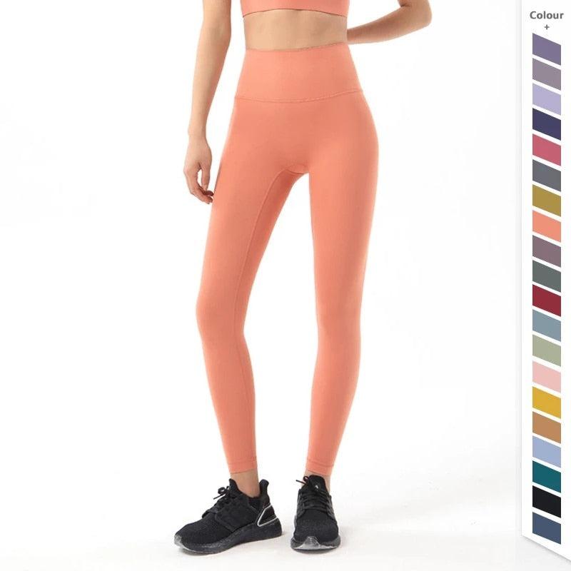 Nouveau pantalon de yoga pour femmes Leggings de fitness Fille Pantalon doux Taille haute serré Pantalon de sport pour femmes Leggings de yoga Pantalon d'entraînement avec poche Pantalon de sport extensible pour femmes et filles