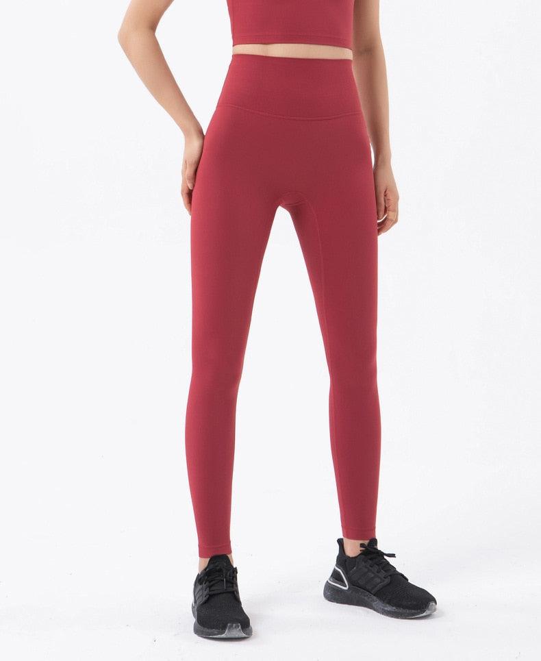 Nouveau pantalon de yoga pour femmes Leggings de fitness Fille Pantalon doux Taille haute serré Pantalon de sport pour femmes Leggings de yoga Pantalon d'entraînement avec poche Pantalon de sport extensible pour femmes et filles