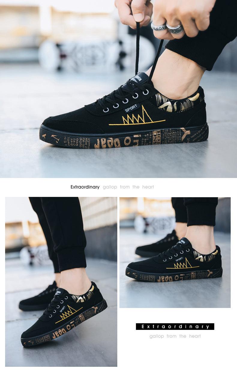 Nouvelles Chaussures Plates Homme Printemps Automne Mode Confortables Baskets en Toile Respirantes Homme Lacets Décontractées Chaussures à Enfiler Classiques Baskets Basses en Toile Décontractées et Confortables pour la Marche