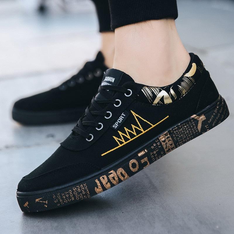 Nouvelles Chaussures Plates Homme Printemps Automne Mode Confortables Baskets en Toile Respirantes Homme Lacets Décontractées Chaussures à Enfiler Classiques Baskets Basses en Toile Décontractées et Confortables pour la Marche