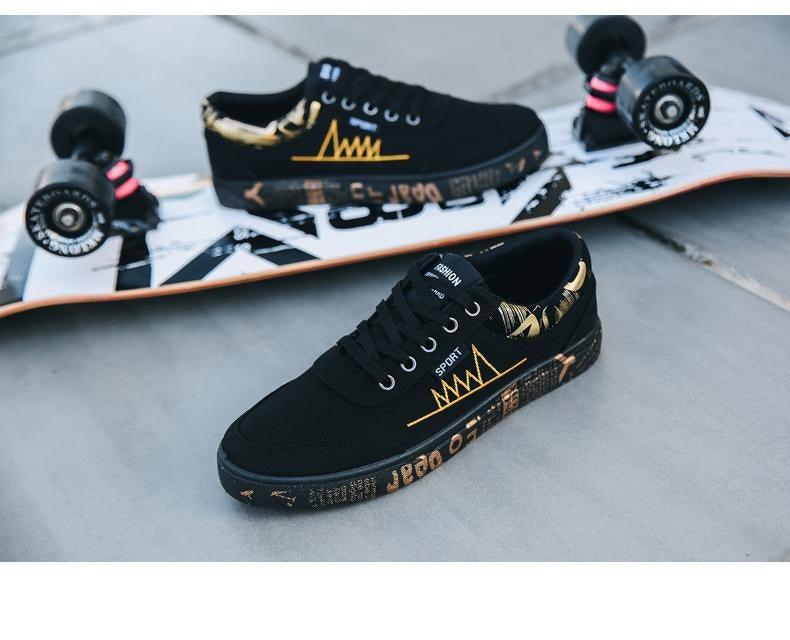 Nouvelles Chaussures Plates Homme Printemps Automne Mode Confortables Baskets en Toile Respirantes Homme Lacets Décontractées Chaussures à Enfiler Classiques Baskets Basses en Toile Décontractées et Confortables pour la Marche