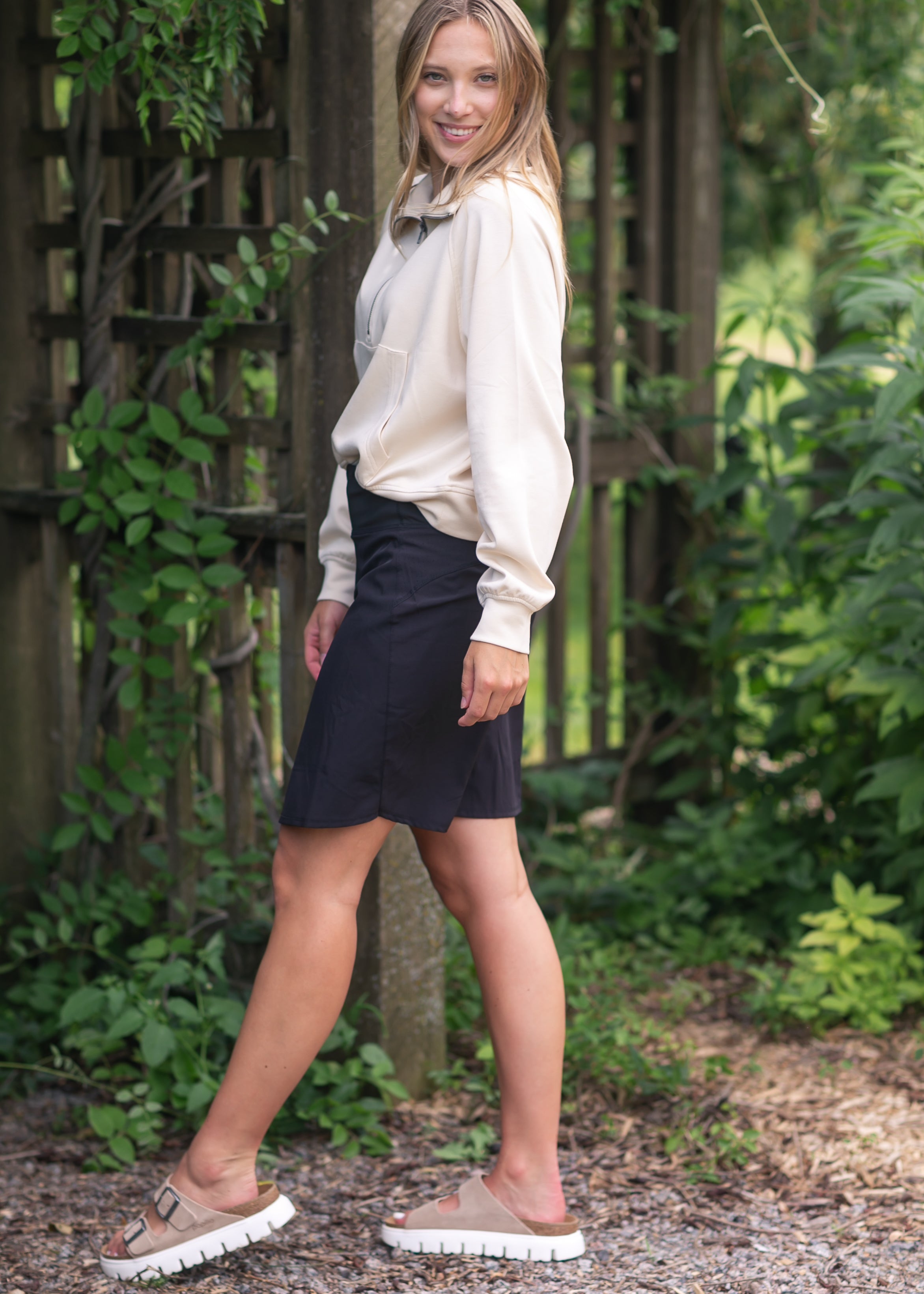 Jupe-short taille haute Nia