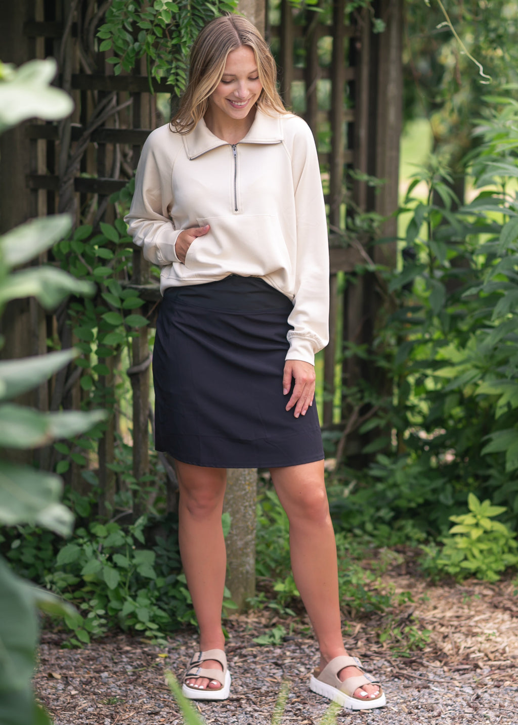 Jupe-short taille haute Nia