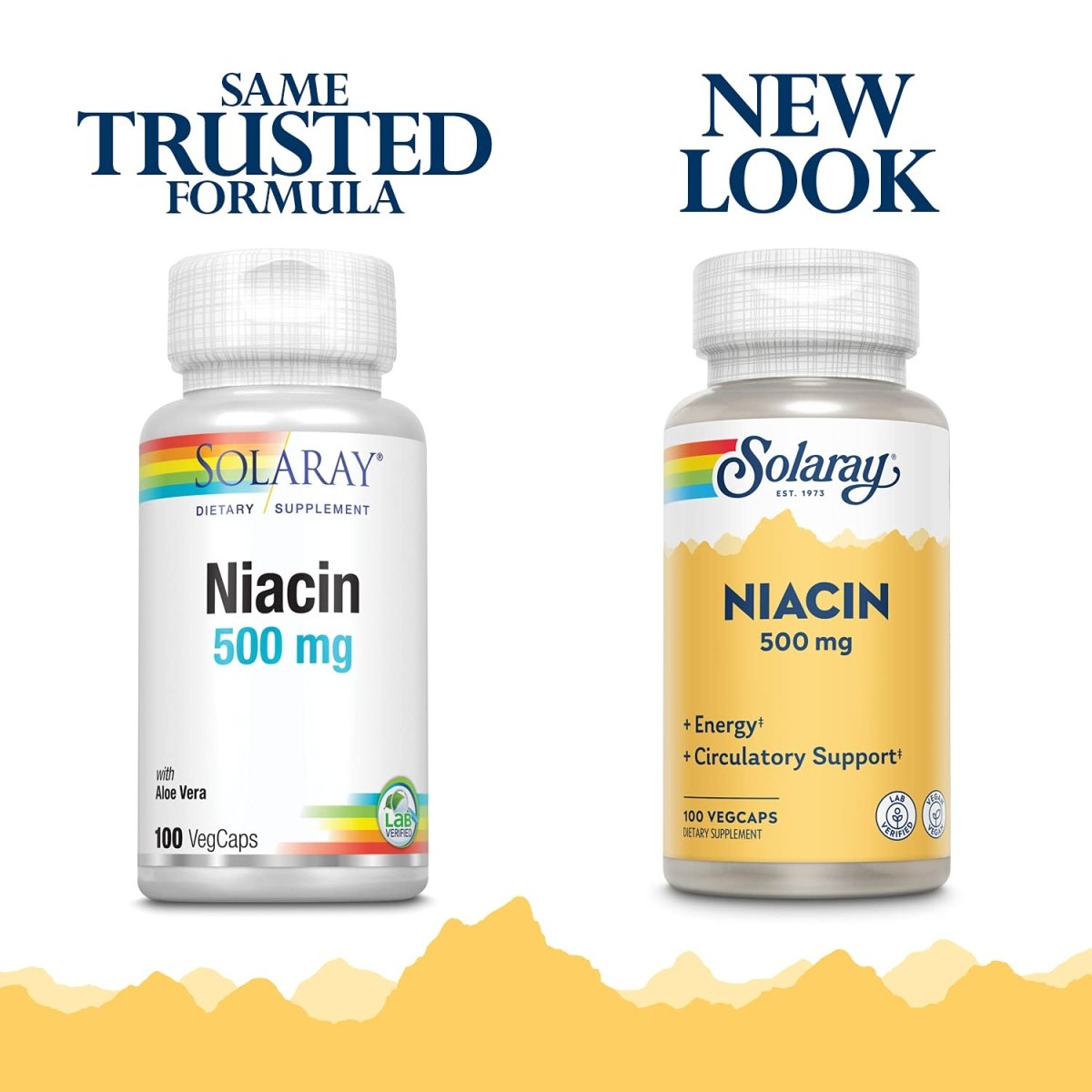 Niacine 500mg Solaray 100 Végécapsules