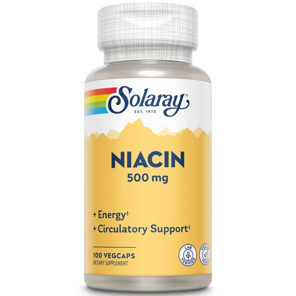 Niacine 500mg Solaray 100 Végécapsules