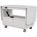Table de chevet avec port USB et plateau pliable