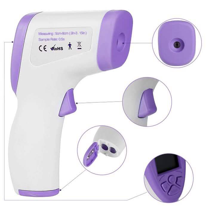 Thermomètre frontal infrarouge sans contact LCD BZ-R6