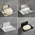 Porte-savon mural sans perçage, support à savon/éponge pour la cuisine et la salle de bain, porte-savon de douche en acier inoxydable à fixer au mur pour la salle de bain et la cuisine.