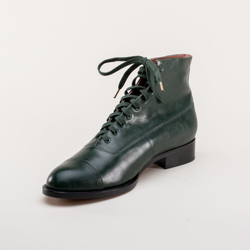 Noble Men's Vintage Lace-Up Boots (Green)