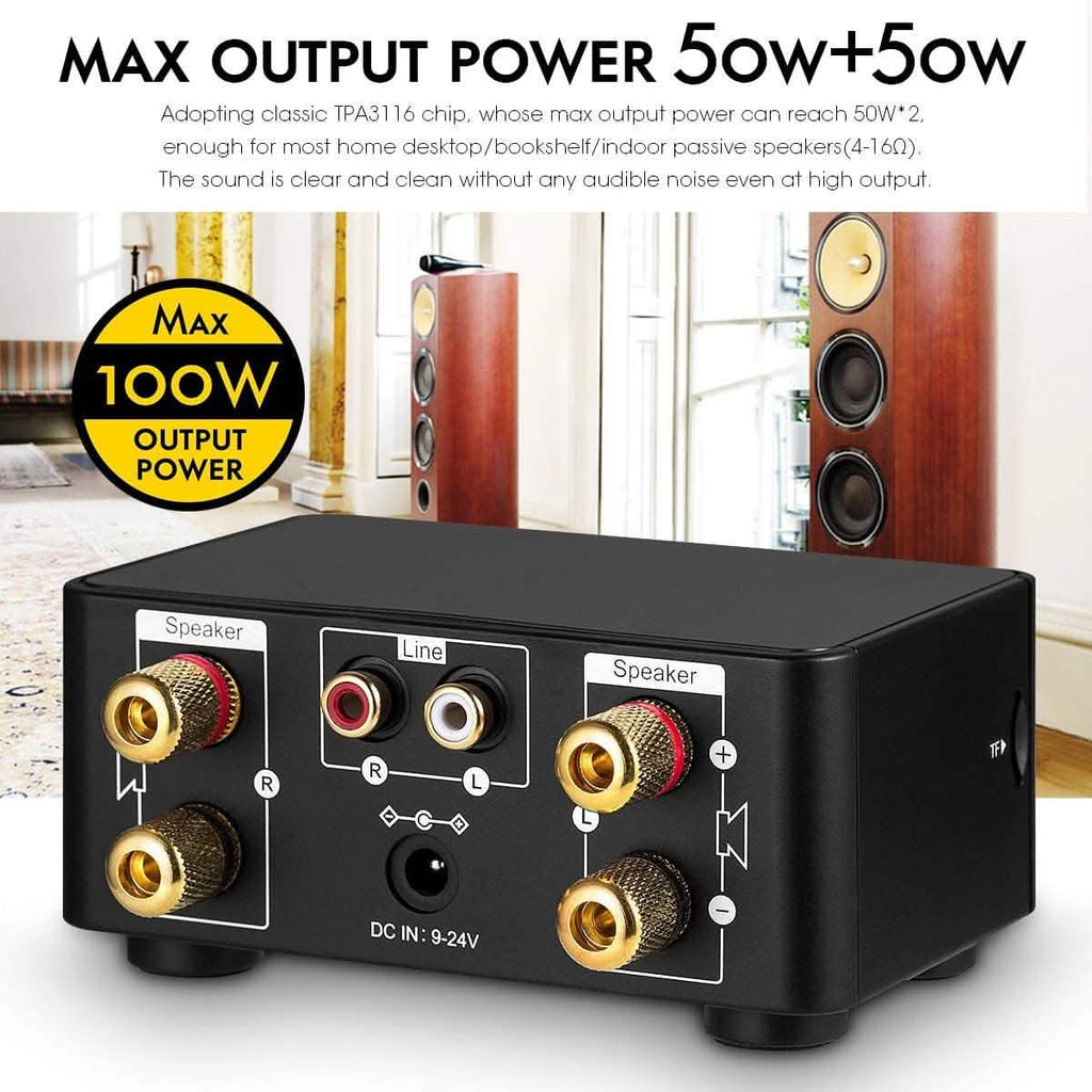 Nobsound Mini Amplificateur de Puissance Bluetooth 5.0 100W