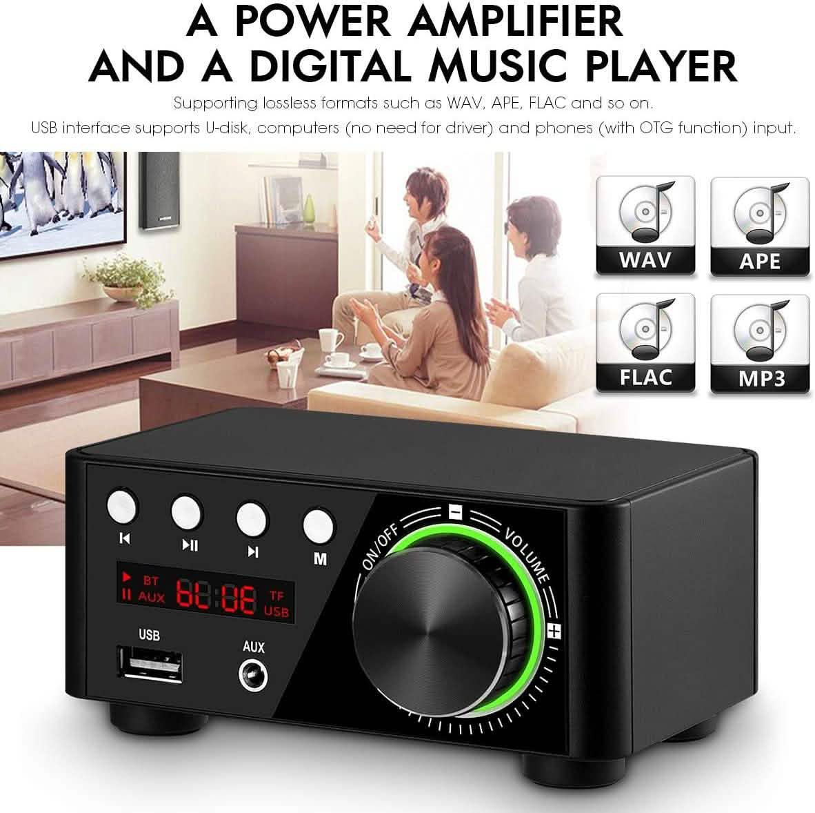 Nobsound Mini Amplificateur de Puissance Bluetooth 5.0 100W
