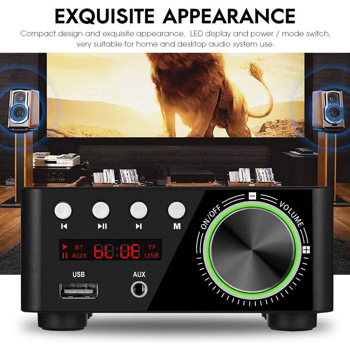 Nobsound Mini Amplificateur de Puissance Bluetooth 5.0 100W