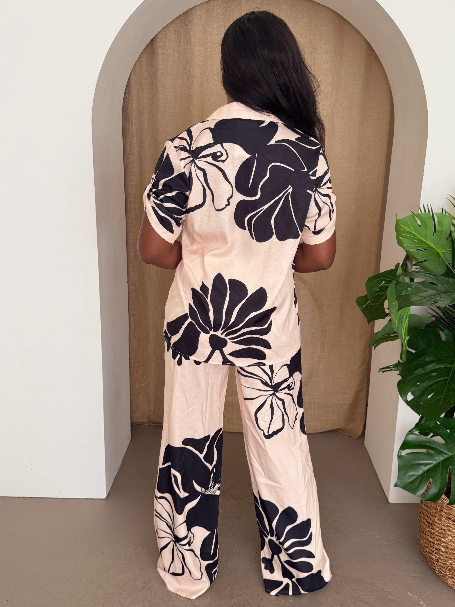 Ensemble de pantalon Noir Bloom