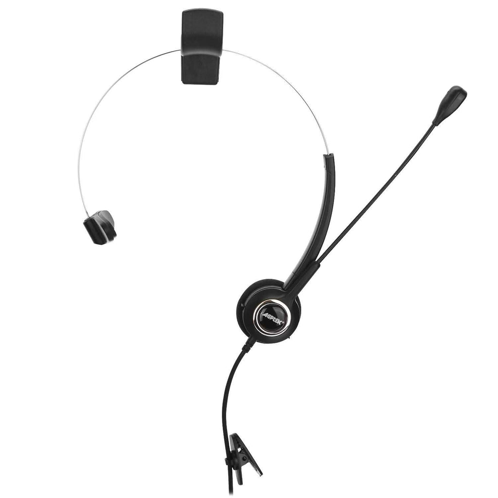 Casque téléphonique convertible RJ9 avec suppression du bruit et adaptateur de microphone
