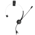 Casque téléphonique convertible RJ9 avec suppression du bruit et adaptateur de microphone