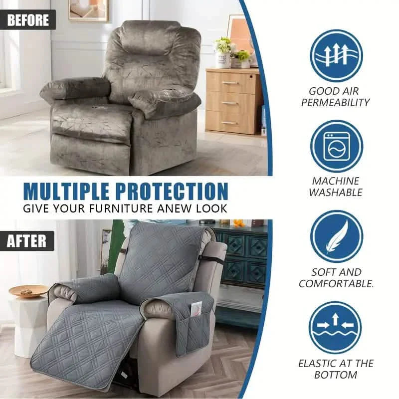 Housse de fauteuil inclinable antidérapante, protection lavable pour fauteuil inclinable/meuble