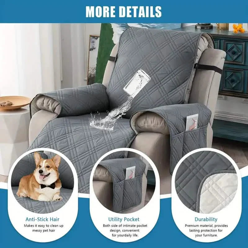 Housse de fauteuil inclinable antidérapante, protection lavable pour fauteuil inclinable/meuble