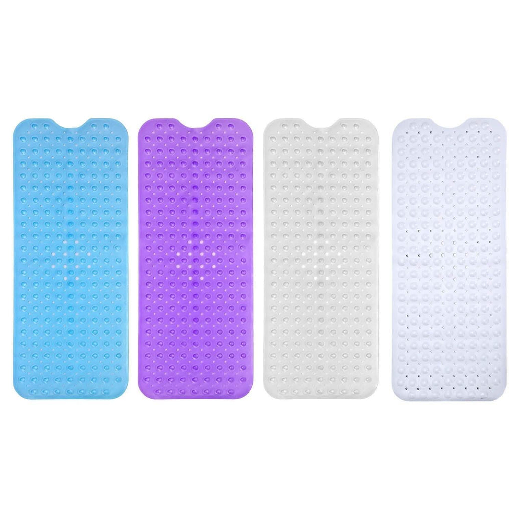 Tapis de douche antidérapant de massage antibactérien avec ventouses