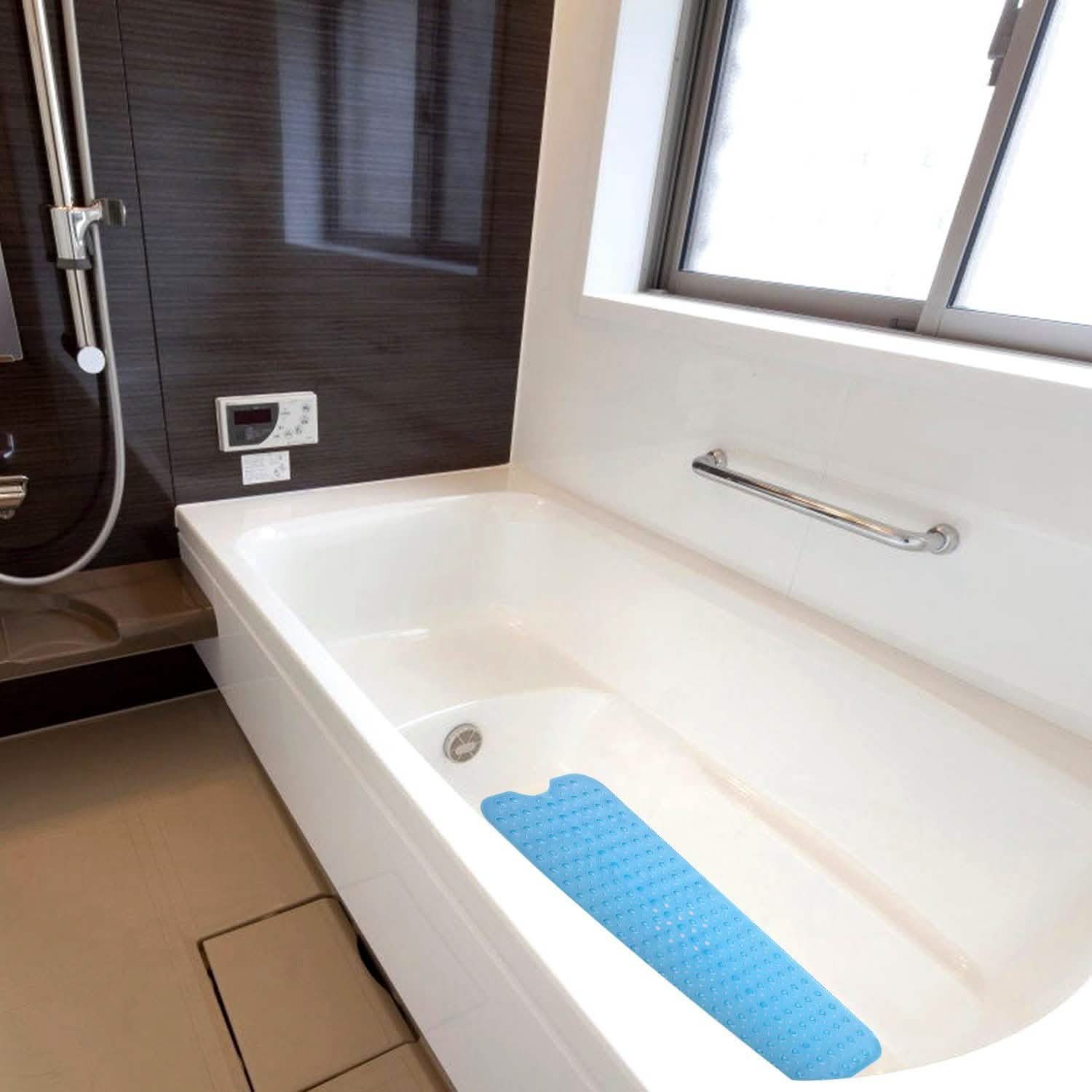 Tapis de douche antidérapant de massage antibactérien avec ventouses