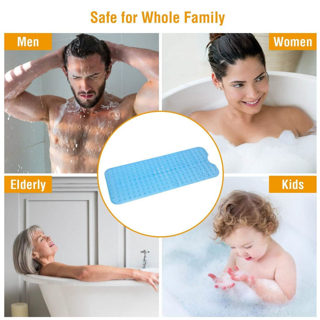 Tapis de douche antidérapant de massage antibactérien avec ventouses
