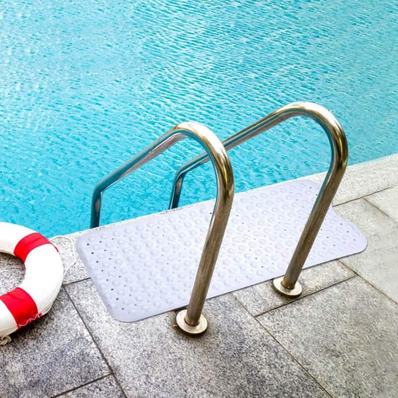 Tapis de douche antidérapant de massage antibactérien avec ventouses