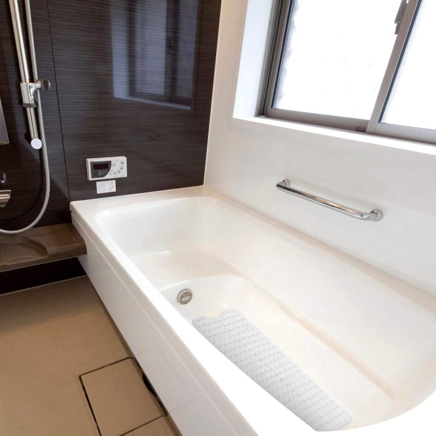 Tapis de douche antidérapant de massage antibactérien avec ventouses